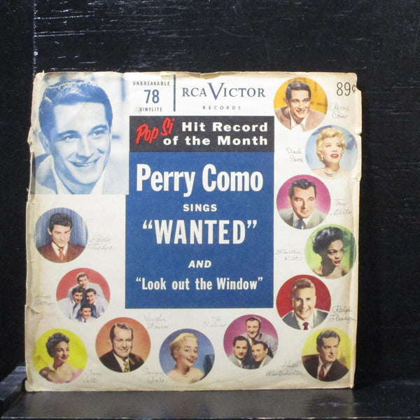Perry ComoLook Out The Window/Wanted VG+ 7" Vinyl 78 RCA 13-5647 Pop 1954 - Shuga Records