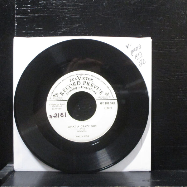Wally Cox - What A Crazy Guy Promo Mint- 7" Vinyl 45 RCA Victor 47-5278 Pop 1953 - Shuga Records