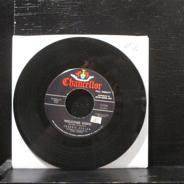 Frankie Avalon  Welcome Home/Dance the Bossa Nova 7" Vinyl 45 Chancellor C 1125 - Shuga Records