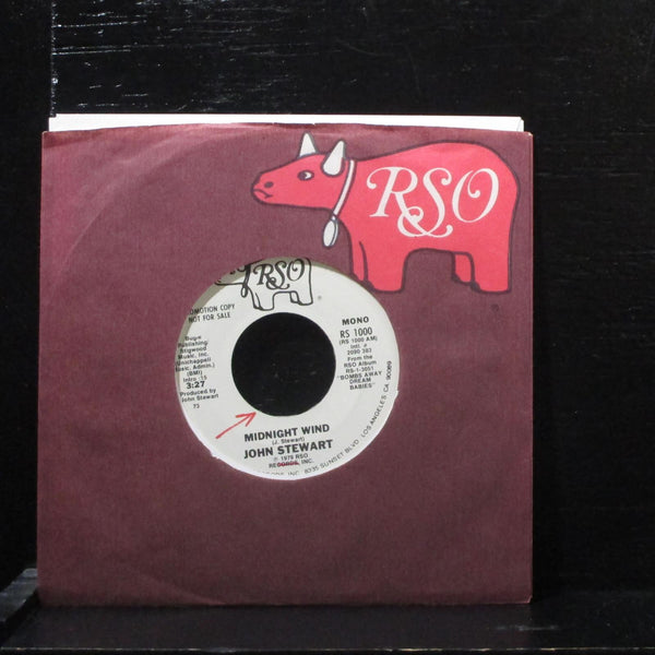 John Stewart  Midnight Wind Mint- Promo 7" Vinyl 45 RSO RS 1000 Pop Rock 1979 - Shuga Records