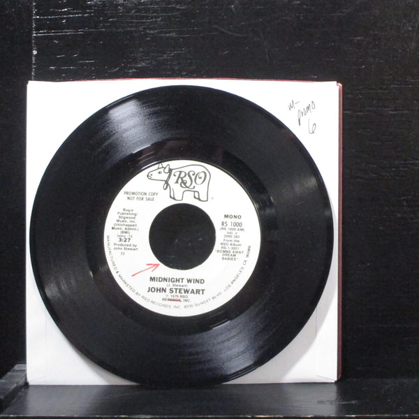 John Stewart  Midnight Wind Mint- Promo 7" Vinyl 45 RSO RS 1000 Pop Rock 1979 - Shuga Records