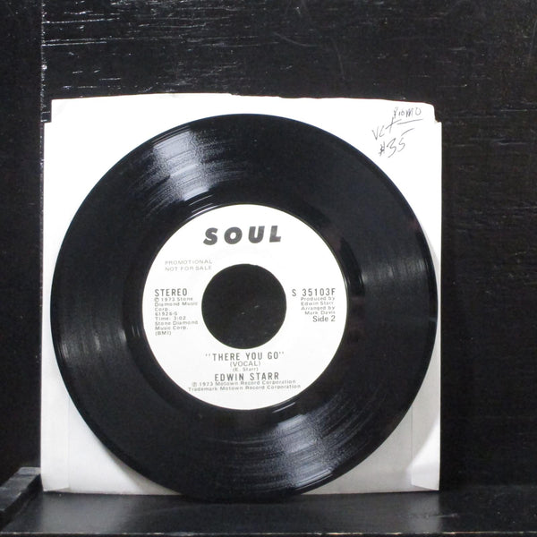 Edwin Starr  There You Go VG+ Promo 7" Vinyl 45 Soul-S 35103F Funk, Soul 1973 - Shuga Records