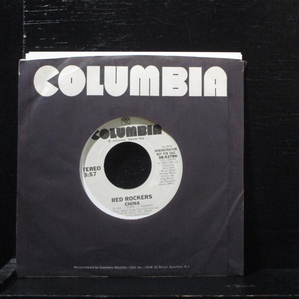 Red Rockers  China Mint- Promo 7" Vinyl 45 Columbia 38-03786 New Wave 1983 - Shuga Records