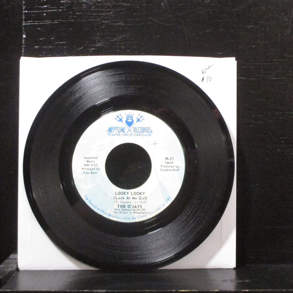 The O'Jays  Looky Looky (Look At Me Girl) VG+ 7" Vinyl 45 Neptune N-31 Soul - Shuga Records