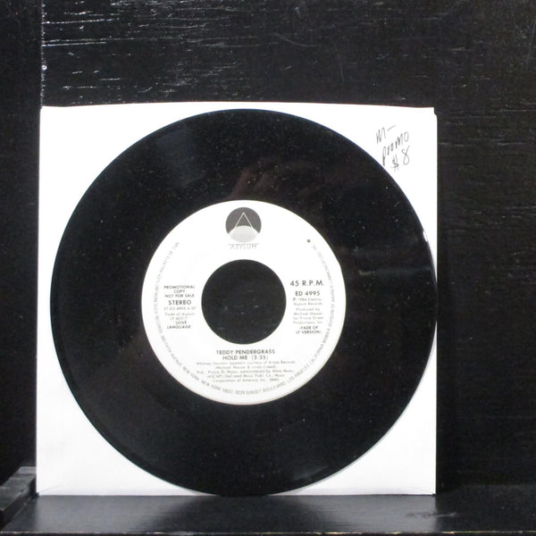 Teddy Pendergrass  Hold Me Mint- Promo 7" Vinyl 45 Asylum 7-69720 Soul 1984 - Shuga Records