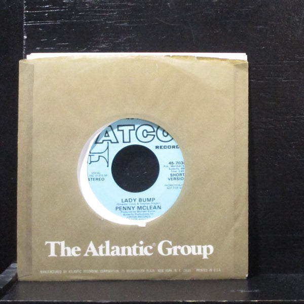 Penny McLean  Lady Bump Mint- Promo 7" Vinyl 45 ATCO Records 45-7038 Disco 1975 - Shuga Records