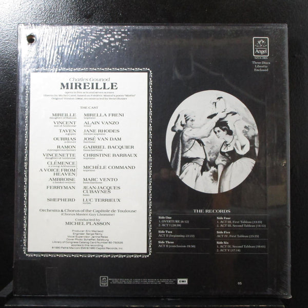 Plasson - Gounod: Mirelle sealed 3 LP box set Angel Records SZCX-3905 USA - Shuga Records