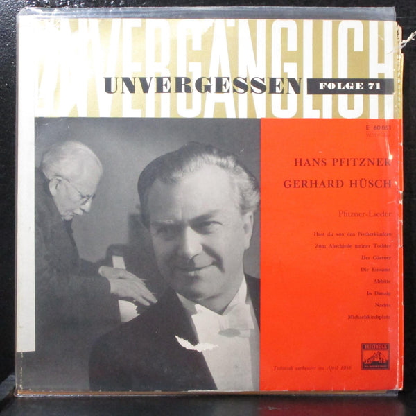 Pfitzner & Hsch - Univerg'a'nglich Unvergessen Folge 71 VG+ Mono 10" LP E 60051 - Shuga Records