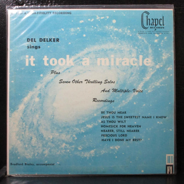 Del Delker Sings It Took A Minute VG+ Mono 10" LP Chapel LP 1507 USA - Shuga Records