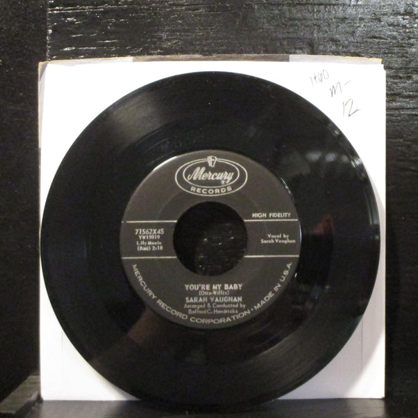 Sarah Vaughan  Eternally Mint- 7" Vinyl 45 Mercury 71562X45 Pop 1960 - Shuga Records