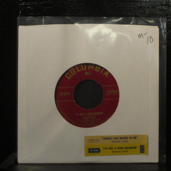 Frankie LaineTonight You Belong To Me Mint- 7" Vinyl 45 Columbia 4-39903 w Tag - Shuga Records