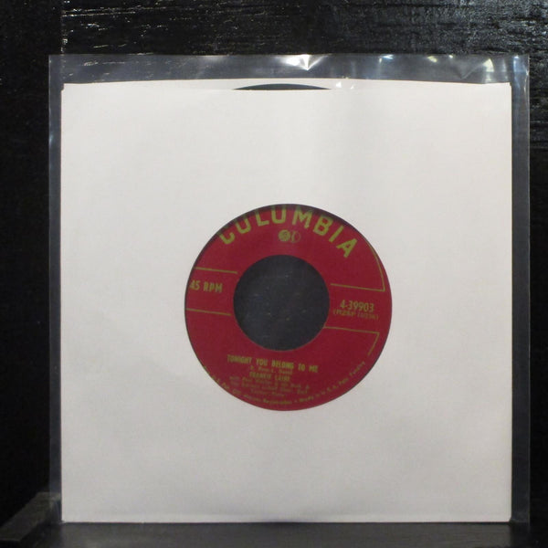 Frankie LaineTonight You Belong To Me Mint- 7" Vinyl 45 Columbia 4-39903 w Tag - Shuga Records