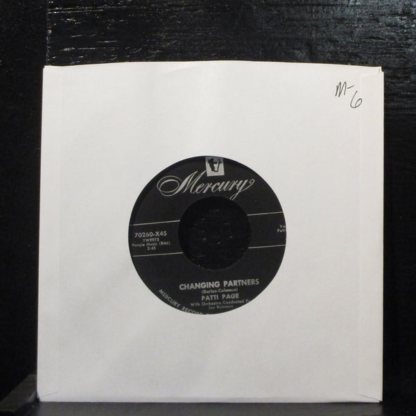 Patti Page  Changing Partners Mint- 7" Vinyl 45 Mercury 70295X45 Pop 1954 - Shuga Records