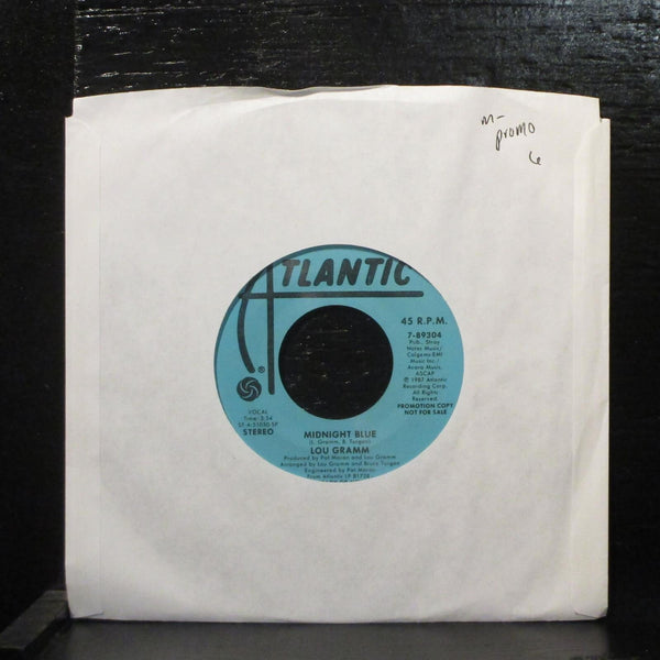 Lou Gramm  Midnight Blue Mint- Promo 7" Vinyl 45 Atlantic 7-89304 Rock 1987 - Shuga Records