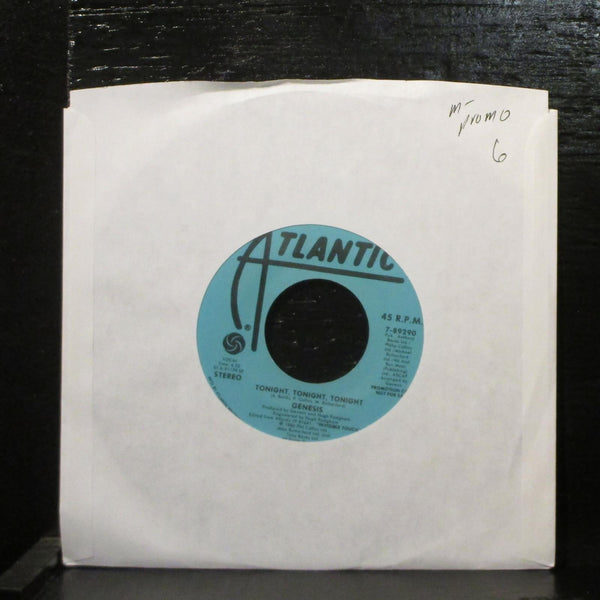 Genesis  Tonight, Tonight, Tonight Mint- Promo 7" Vinyl 45 Atlantic 7-89290 - Shuga Records