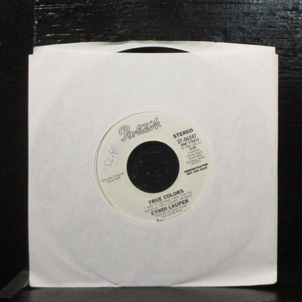 Cyndi Lauper  True Colors Mint- Promo 7" Vinyl 45 Portrait 37-06247 Synth-pop - Shuga Records
