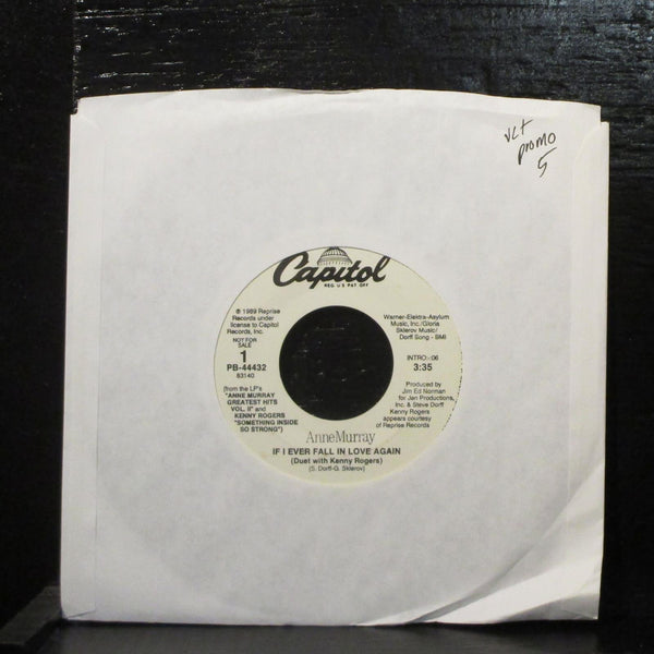 Anne Murray, Kenny RogersIf I Ever Fall In Love Again VG+ Promo 7" 45 PB-44432 - Shuga Records