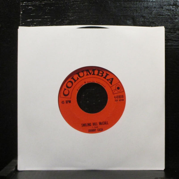 Johnny Cash  Smiling Bill McCall  VG+ 7" Vinyl 45 Columbia 4-41618 Country 1960 - Shuga Records