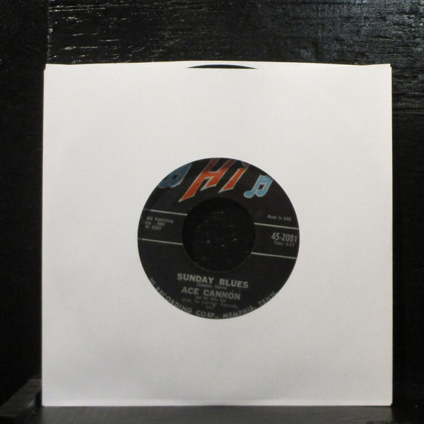 Ace Cannon  Empty Arms / Sunday Blues VG+ 7" Vinyl 45 Hi Records 45-2081 - Shuga Records