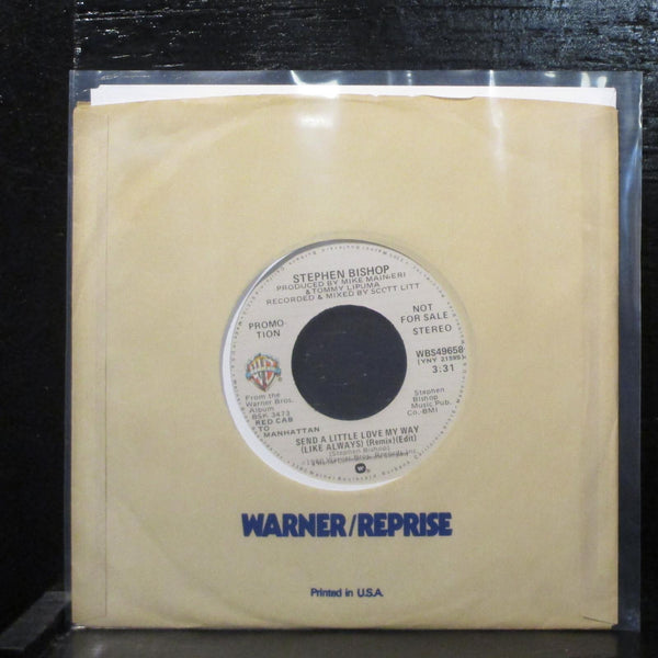 Stephen BishopSend A Little Love My Way (Like Always) VG+ Promo 7" Vinyl 45 - Shuga Records