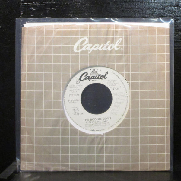 The Boogie Boys  A Fly Girl Mint- Promo 7" Vinyl 45 Capitol  P-B-5498 Hip-Hop - Shuga Records