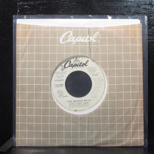 The Boogie Boys  A Fly Girl Mint- Promo 7" Vinyl 45 Capitol  P-B-5498 Hip-Hop - Shuga Records