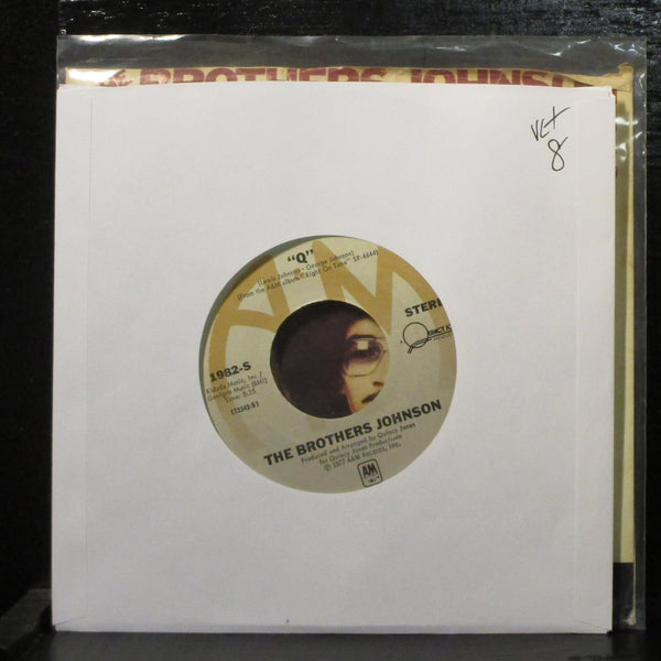 The Brothers Johnson  Runnin' For Your Lovin' VG+ 7" Vinyl 45 1982-S Funk - Shuga Records