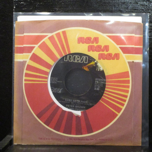 Peter Brown  Baby Gets High/The Love Game Mint- 7" Vinyl 45 RCA PB-13413 Disco - Shuga Records