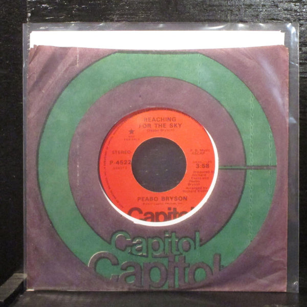 Peabo Bryson  Reaching For The Sky Mint- Promo 7" Vinyl 45 Capitol P-4522 Soul - Shuga Records