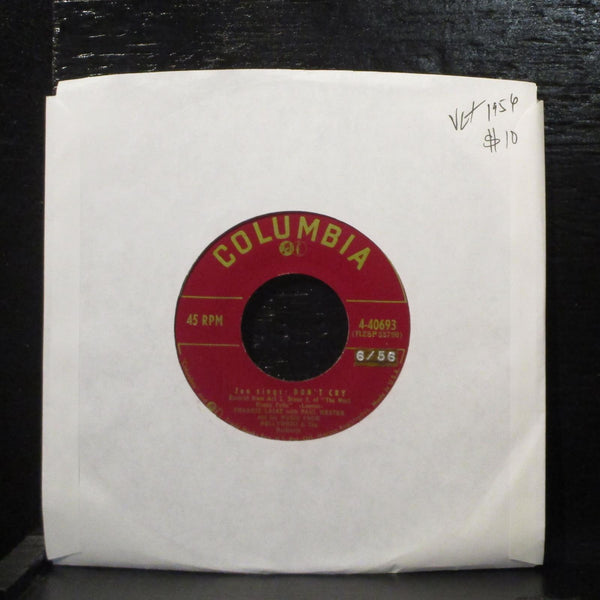 Frankie Laine  Don't Cry VG+ 7" Vinyl 45 Columbia 4-40693 Easy Listening 1956 - Shuga Records