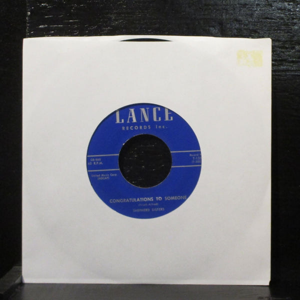 Shepherd Sisters  Alone Mint- 7" Vinyl 45 Lance T-125 Label Variation Rock 1957 - Shuga Records