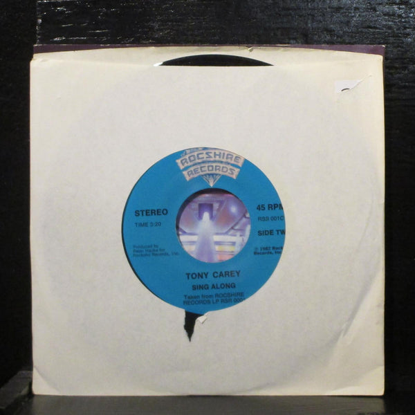 Tony Carey  West Coast Summer Nights Mint- 7" Vinyl 45 Rocshire 001C Rock 1982 - Shuga Records