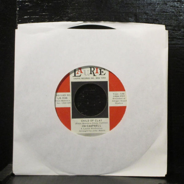 Jim Campbell  The Lights Of Tucson VG+ 7" Vinyl 45 Laurie 3546 Pop 1970 - Shuga Records