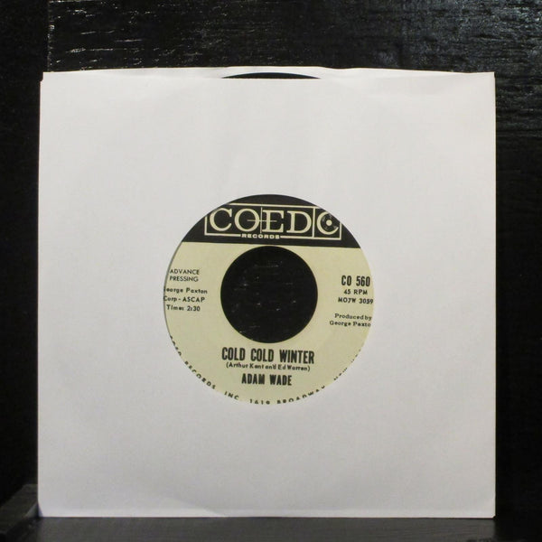 Adam Wade  Preview Of Paradise Mint- Promo 7" Vinyl 45 Coed CO 560 Soul 1960 - Shuga Records