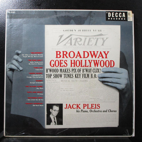 Jack Pleis - Broadway Goes Hollywood VG Mono 1st LP Decca DL 8167 USA 1955 - Shuga Records