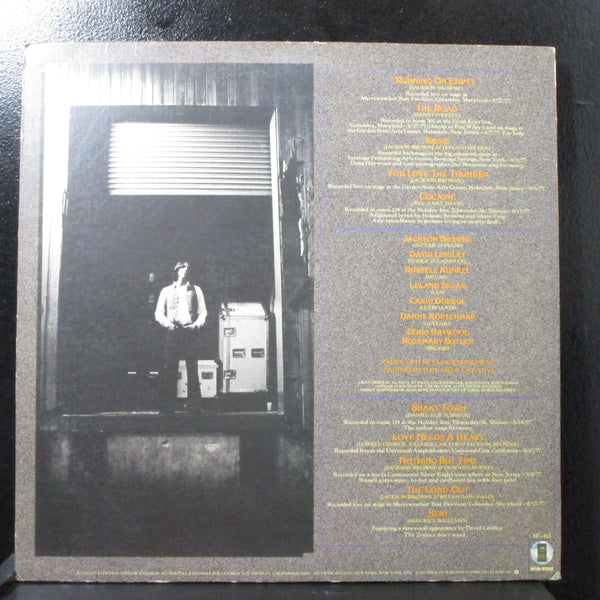 Jackson Browne - Running On Empty Mint- LP Asylum Records 6E-113 USA 1977 - Shuga Records