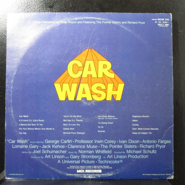 Rose Royce - Car Wash Soundtrack VG+ 2 LP MCA MCSP 278 UK 1976 - Shuga Records