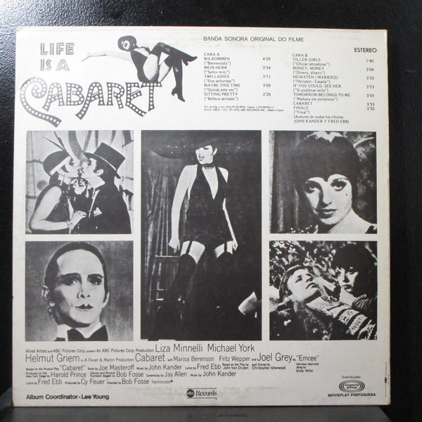 Ralph Burns - Cabaret Mint- LP Movieplay Portuguesa MP-9.039 Portugal 1976 - Shuga Records