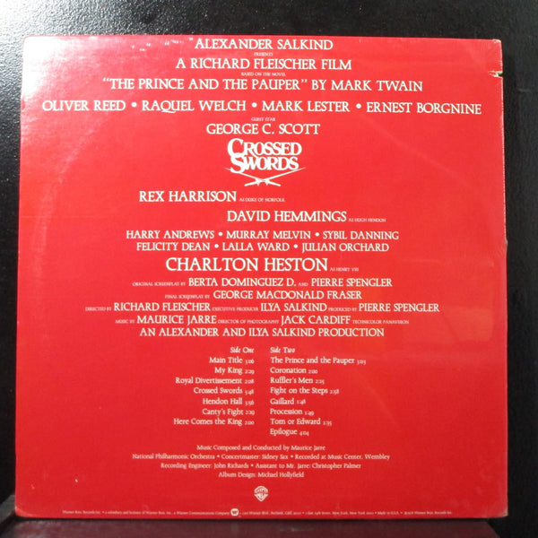 Maurice Jarre - Crossed Swords sealed LP Warner Bros. BSK 3161 USA 1978 - Shuga Records