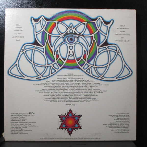 Paul Horn - Visions VG+ LP Vinyl Record Epic KE 32837 USA 1974 - Shuga Records