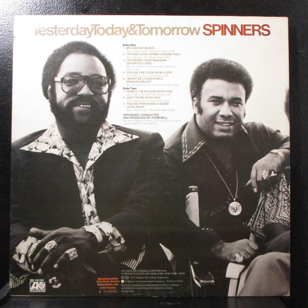 Spinners - Yesterday, Today & Tomorrow VG+ LP Atlantic R133595 RCA Music Service - Shuga Records