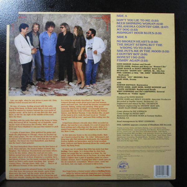 Elvin Bishop - Big Fun Mint- LP Vinyl Record Alligator AL 4767 USA 1988 - Shuga Records