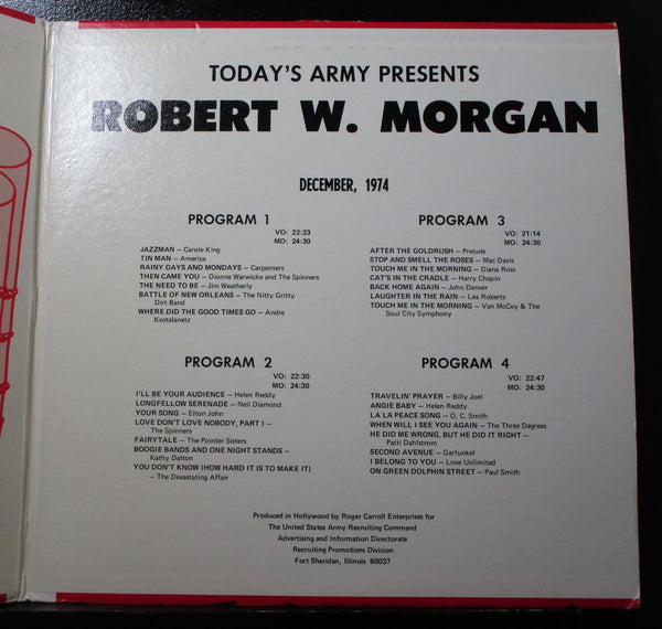 Robert W. Morgan For Today's Army Series 12 VG+ 2 LP U.S. Army 73345 USA 1974 - Shuga Records