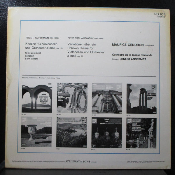 Gendron - Schumann: Cellokonzert Mint- Mono LP Decca ND 605 Germany - Shuga Records