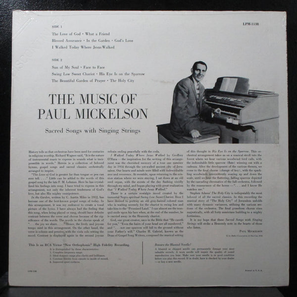 The Music of Paul Mickelson sealed LP RCA Victor LPM-1138 USA 1958 - Shuga Records