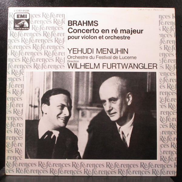 Menuhin - Brahms: Concerto En R Majeur Mint- Mono LP 2C 051-01239 France 1950 - Shuga Records