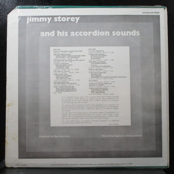 Jimmy Storey & His Accordion Sounds sealed LP London Records SW 99530 USA - Shuga Records