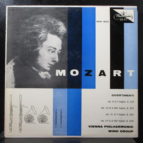 Vienna Philharmonic Wind Group - Mozart Divertimenti Mint- Mono LP XWN 18552 - Shuga Records