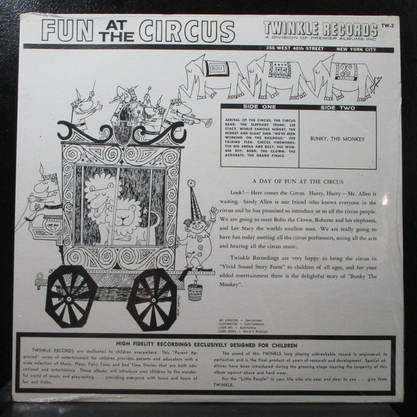 Fun At The Circus new sealed Mono LP Vinyl Record Twinkle TW-2 USA - Shuga Records