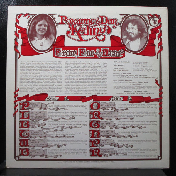 Dan & Roxanne Keding - From Far & Near VG+ LP Traveler AL-8001 USA 1980 - Shuga Records